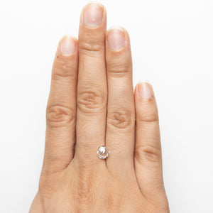 0.94ct 6.55x6.15x2.90mm VS1 J-K Round Double Cut 19017-02