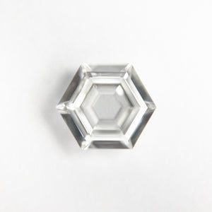 1.24ct 8.01x6.87x2.73mm GIA SI1 F Hexagon Step Cut 19031-01 - Misfit Diamonds