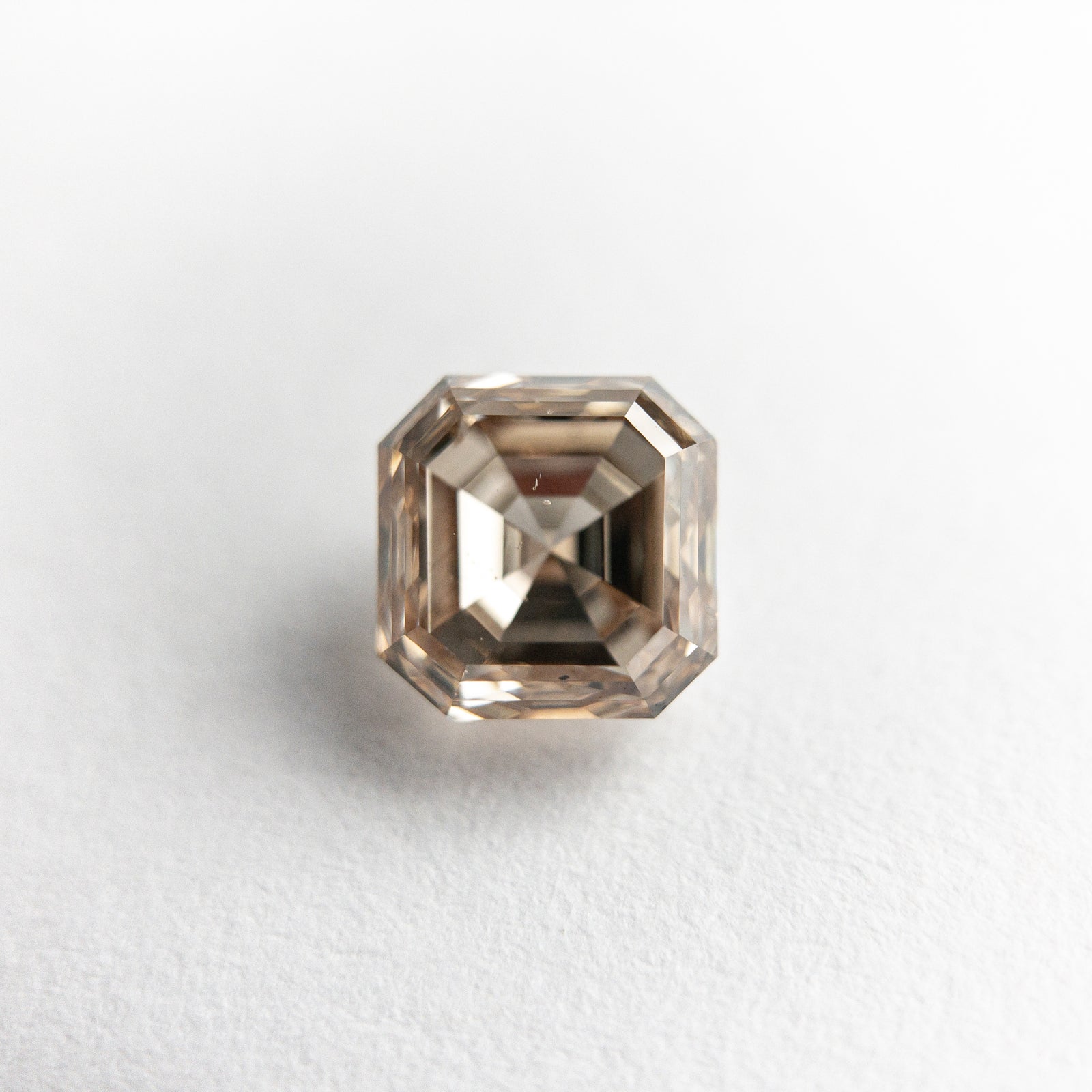 1.01ct 5.42x5.38x3.56mm SI1 Champagne Cut Corner Square Step Cut 19045-02 - Misfit Diamonds