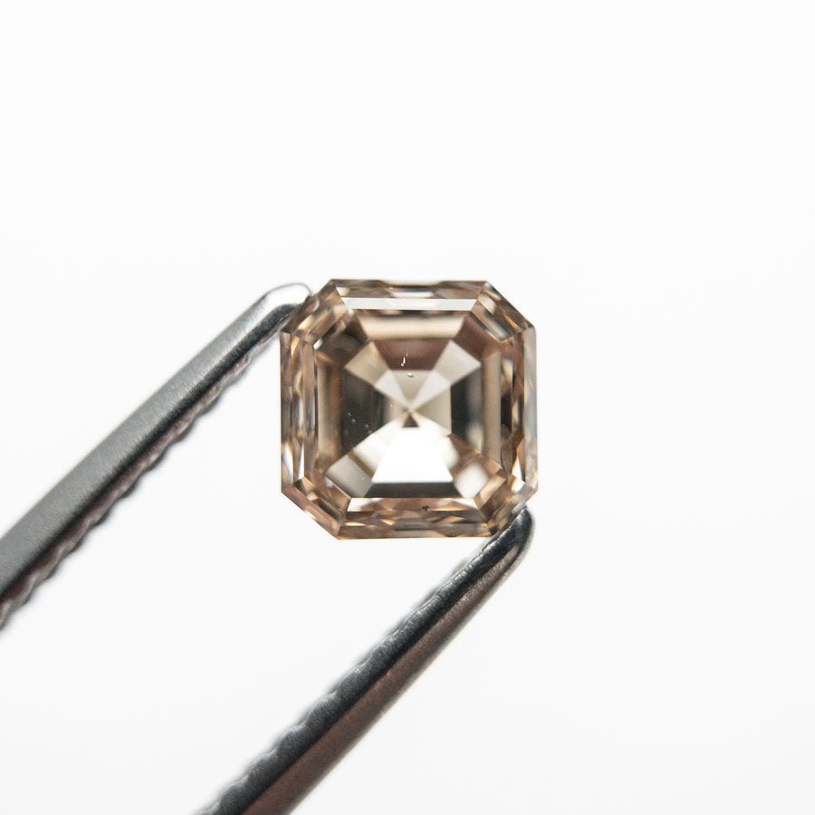 1.01ct 5.42x5.38x3.56mm SI1 Champagne Cut Corner Square Step Cut 19045-02 - Misfit Diamonds
