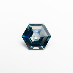 1.14ct 7.39x6.40x3.32mm Hexagon Step Cut Sapphire 19378-01