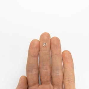 0.52ct 6.64x6.50x1.82mm I1+ H Hexagon Rosecut 19386-20