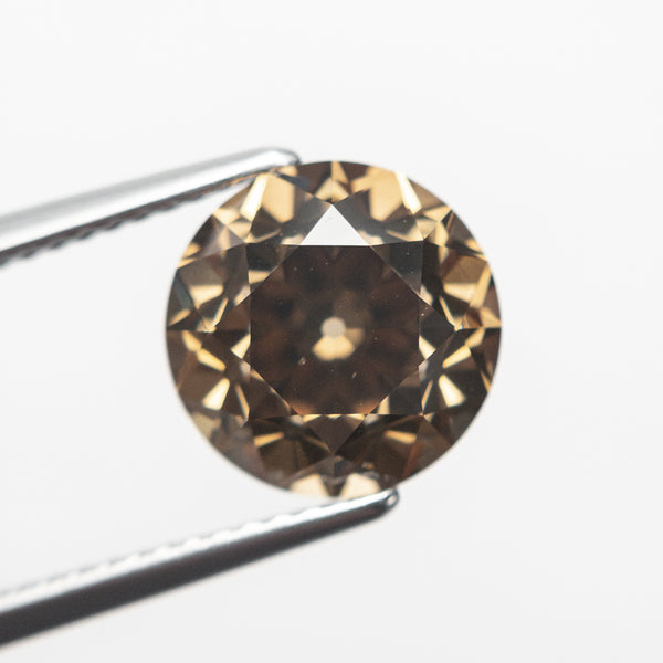 4.10ct 9.57x9.54x6.79mm GIA SI1 Fancy Dark Orange-Brown