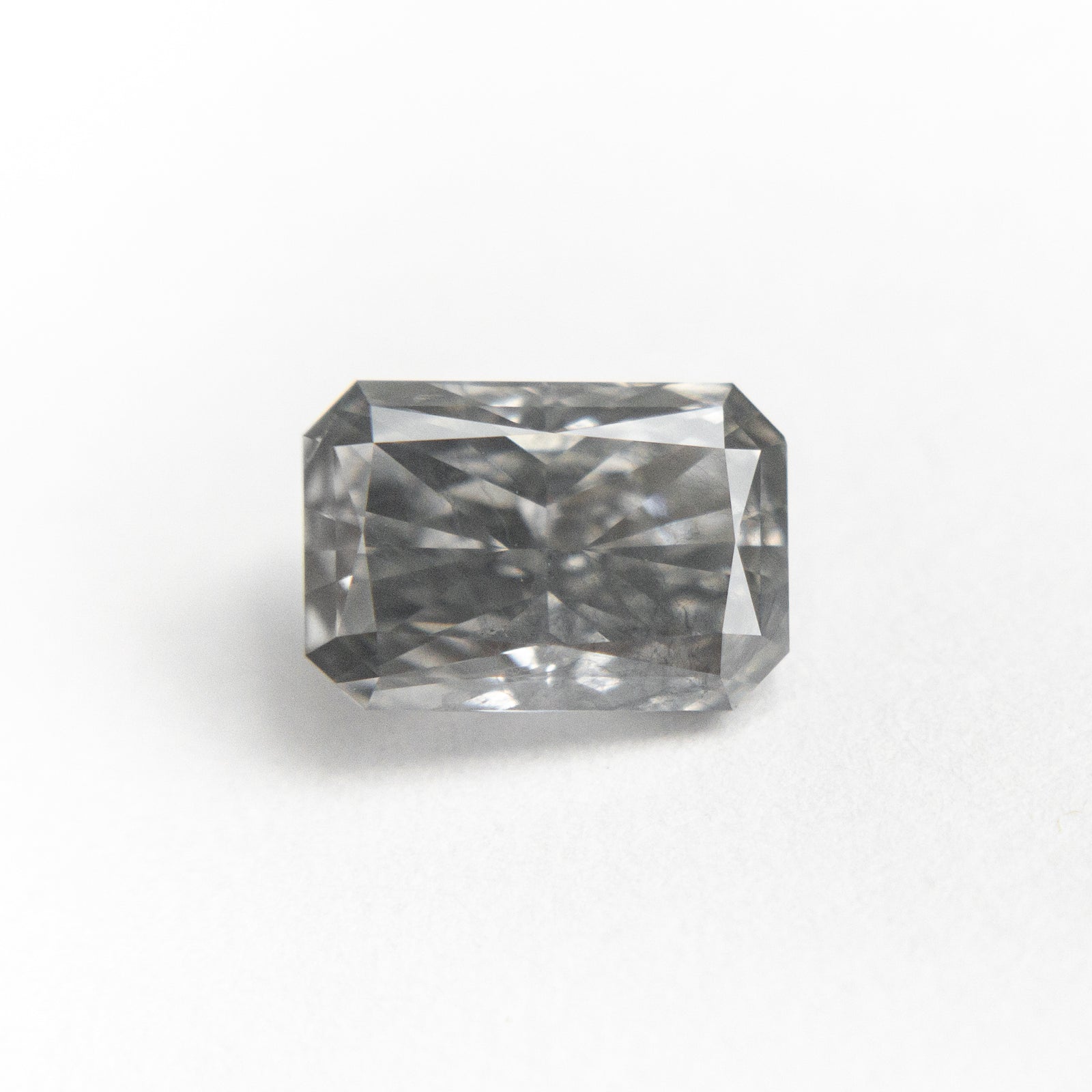 1.27ct 7.60x5.20x3.41mm Fancy Grey Cut Corner Rectangle Brilliant 19550-01