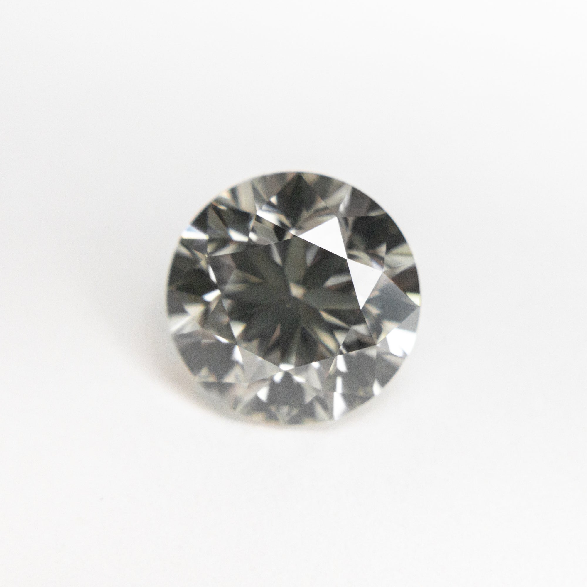 2.01ct 7.96x7.94x5.02mm Fancy Grey Round Brilliant 19551-01