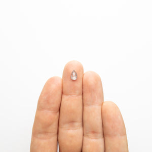 0.66ct 8.01x5.09x1.91mm Pear Rosecut 19609-24