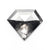 1.65ct 10.30x11.97x1.77mm Shield Rosecut 19621-21