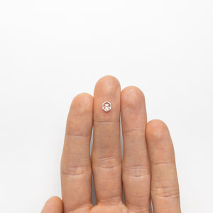 0.70ct 6.70x5.05x2.59mm VS1 D Hexagon Rosecut 19644-03