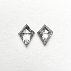 0.43cttw 2pc 5.85x4.26x1.47mm 5.50x4.09x1.69mm Kite Rosecut Matching Pair 19758-24