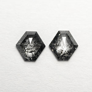 0.69cttw 5.19x5.28x1.88mm 5.25x5.24x1.76mm Hexagon Rosecut Pair 19759-03