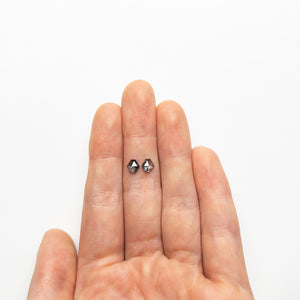 0.69cttw 5.19x5.28x1.88mm 5.25x5.24x1.76mm Hexagon Rosecut Pair 19759-03