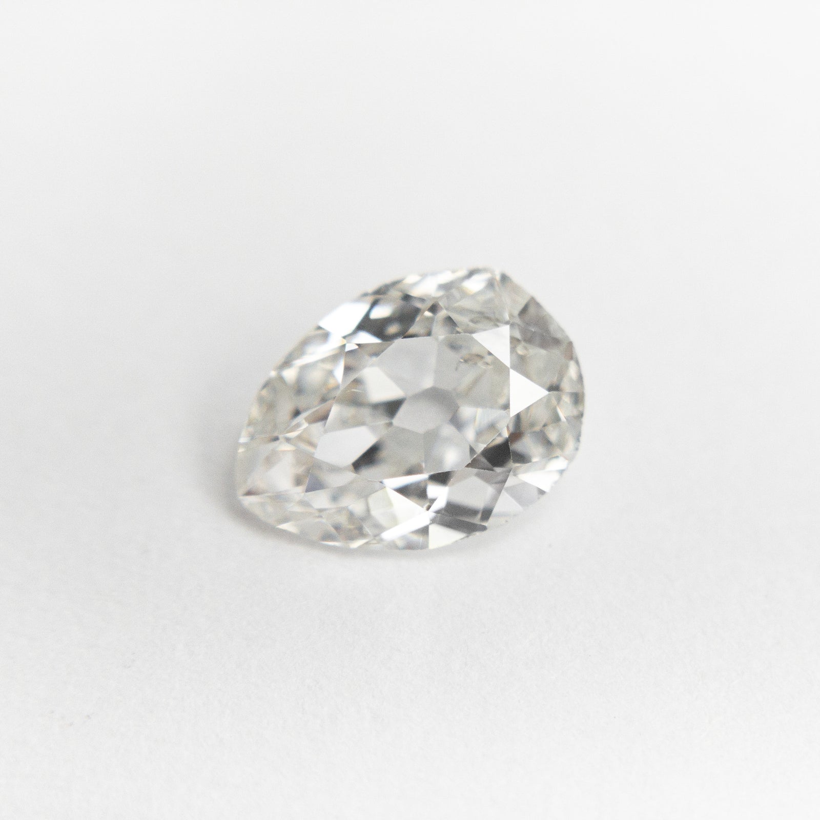 1.12ct 8.38x6.15x3.11mm GIA Antique I1 G Old Mine Cut Pear 19796-01