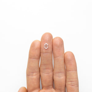 0.51ct 8.43x5.44x1.04mm VS1 E Hexagon Portrait Cut 19854-44