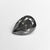 1.01ct 7.83x5.42x3.38mm Fancy Dark Grey Pear Brilliant 19913-01
