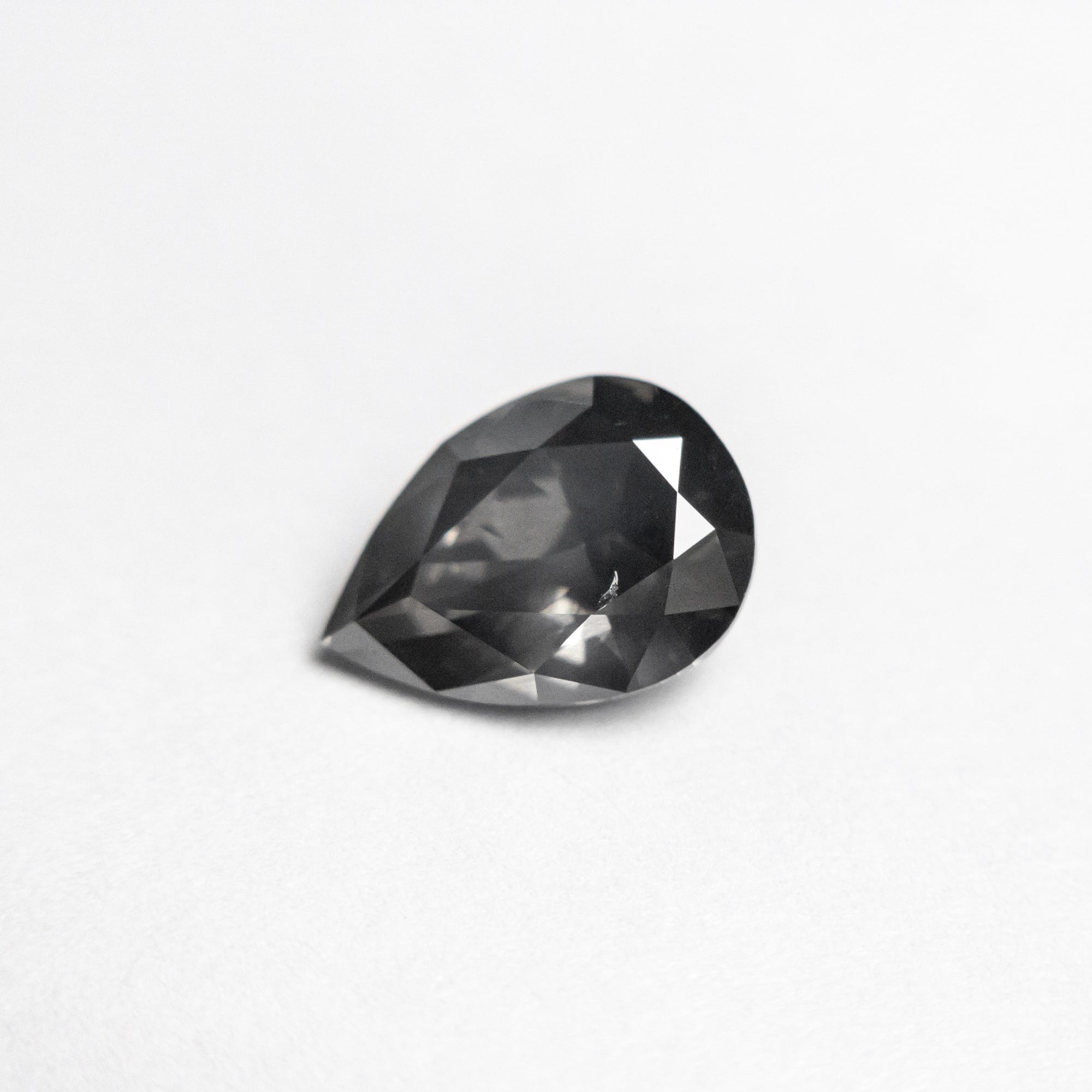 1.04ct 7.98x5.69x3.34mm SI1 Fancy Dark Grey Pear Brilliant 19913-24