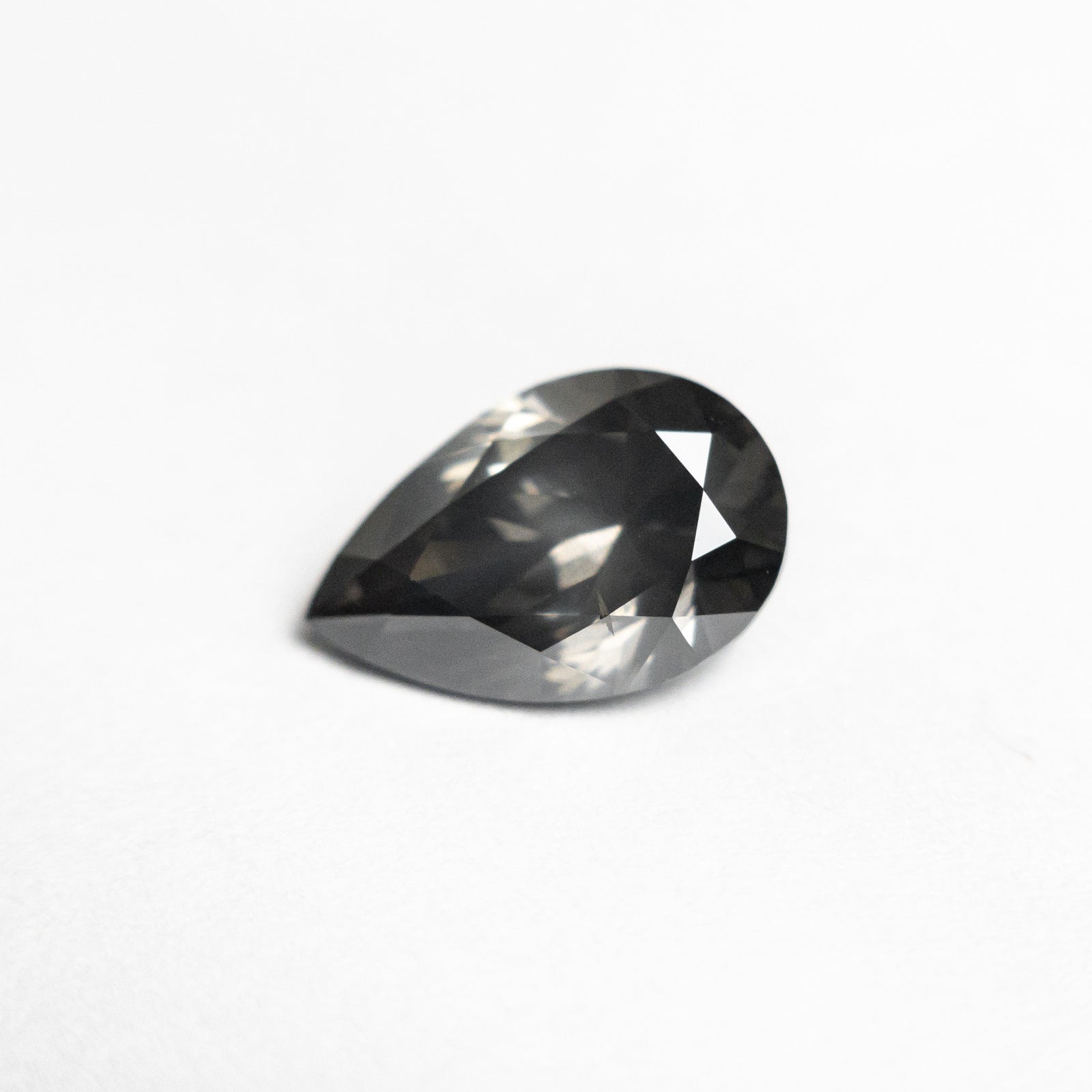 1.06ct 8.38x5.56x3.63mm VS2 Fancy Dark Grey Pear Brilliant 19913-25