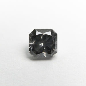 0.85ct 5.14x5.10x3.76mm SI1 Fancy Dark Grey Cut Corner Square Brilliant 19923-16