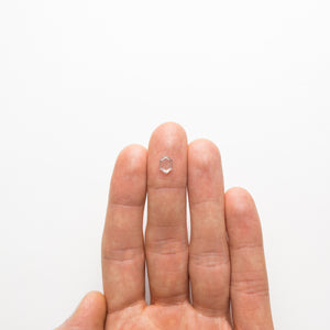 0.69ct 7.76x5.46x1.41mm Hexagon Portrait Cut Sapphire 19985-01