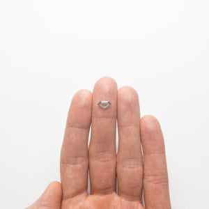 0.68ct 5.27x9.41x1.44mm Shield Portrait Cut Sapphire 19989-01