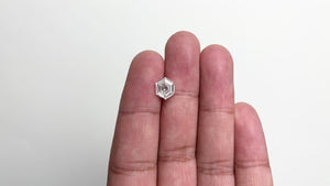 2.01ct 8.69x7.24x3.90mm GIA VS2 H Hexagon Step Cut 21685-01