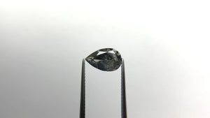 2.07ct 10.33x6.61x4.25mm GIA SI2 Fancy Dark Grey Pear Brilliant 19549-01