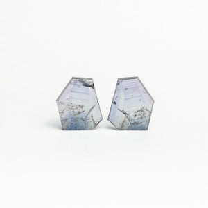 28.77cttw 2pc 19.21x14.58x3.16mm 19.07x14.61x3.03mm Hexagon Slab Sapphire Matching Pair 20052-03
