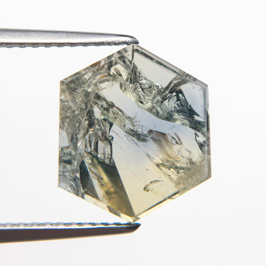 6.24ct 12.24x10.44x3.26mm Hexagon Slab Sapphire 20052-05