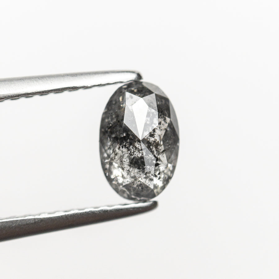 1.08ct 7.07x4.76x3.25mm Salt and Pepper Oval Double Cut 20907-01