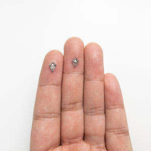 0.83cttw 2pc 7.45x4.99x1.98mm 7.58x5.06x1.91mm Kite Rosecut Matching Pair 20951-02