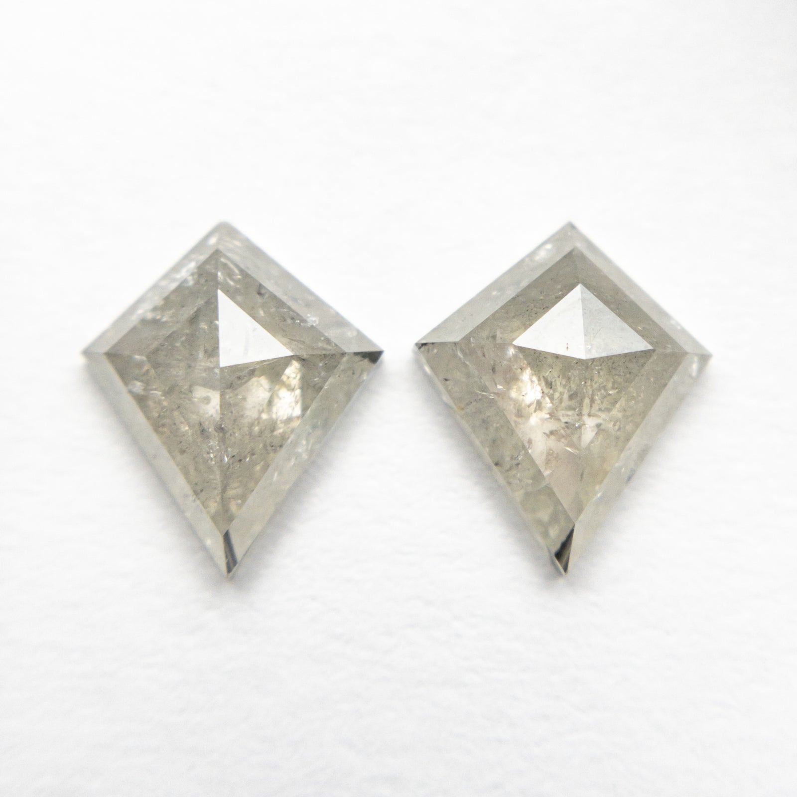 1.86cttw 2pc 8.15x6.85x2.82mm 8.12x6.82x2.75mm Kite Rosecut Matching Pair 20951-04