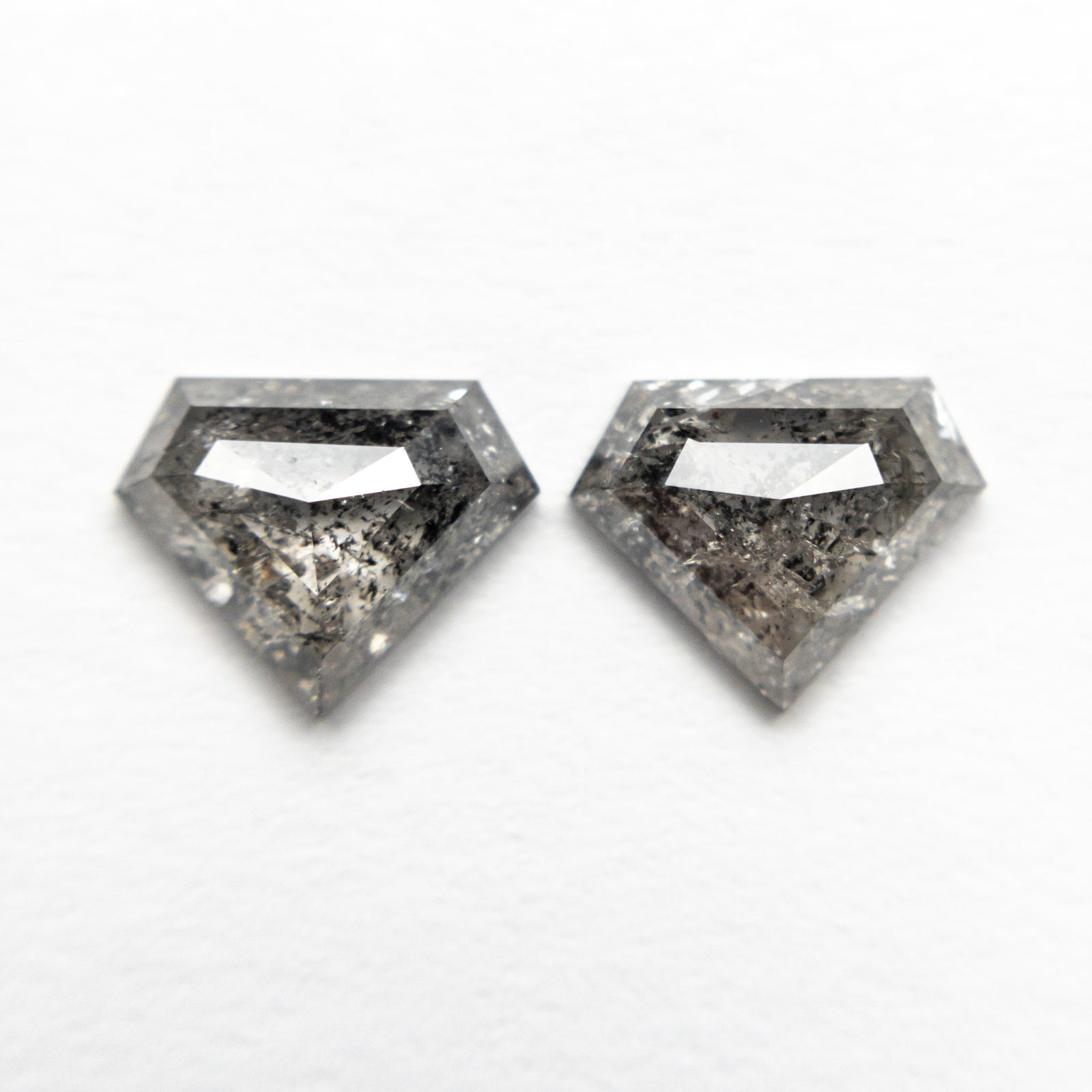 1.40cttw 2pc 5.71x7.14x2.33mm 5.67x7.08x2.46mm Shield Rosecut Matching Pair 20951-05