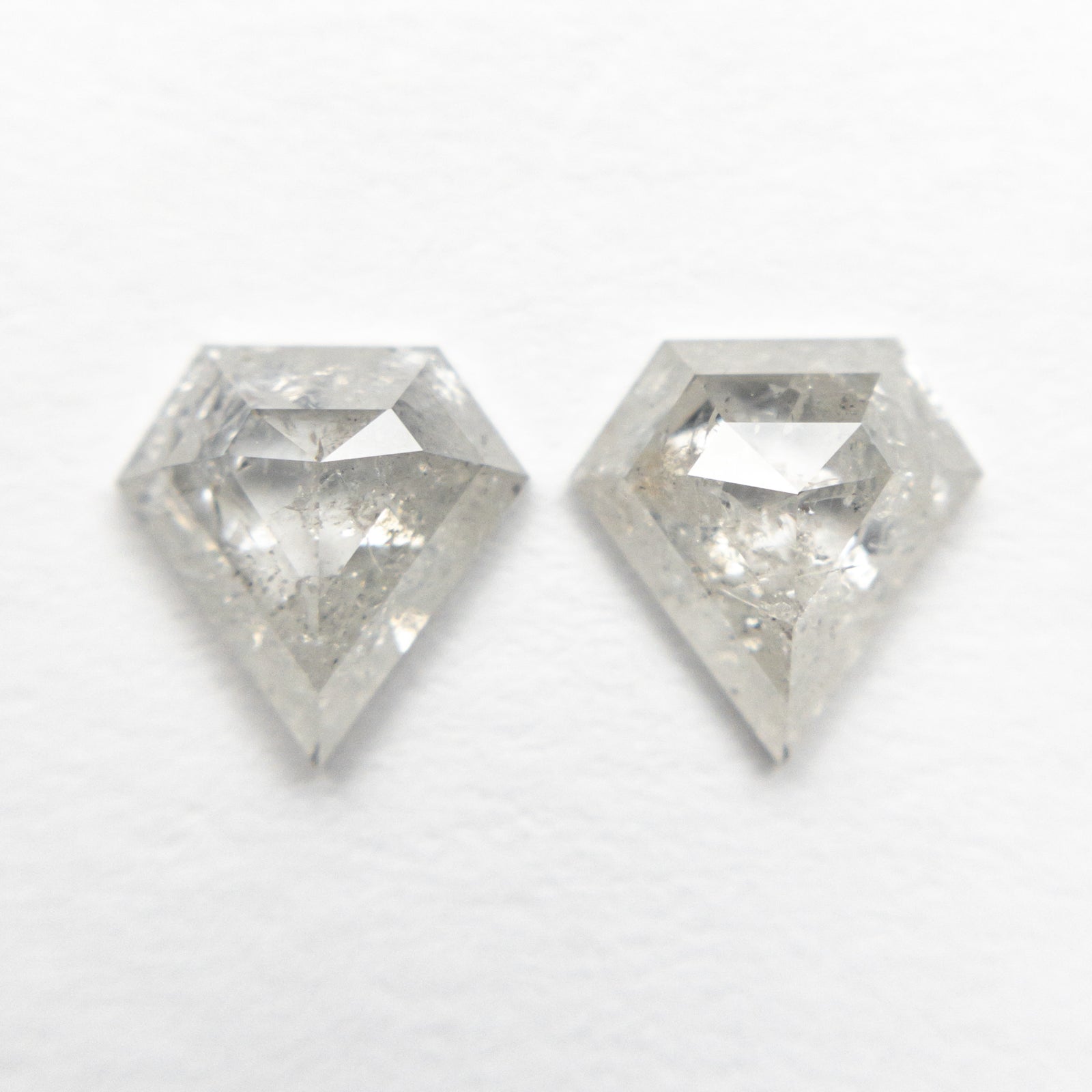 1.83cttw 2pc 7.15x6.96x2.90mm 7.20x7.00x2.88mm Shield Rosecut Matching Pair 20951-06