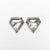 0.77cttw 2pc 5.77x5.711.69mm 5.81x5.74x1.78mm Shield Rosecut Matching Pair 20951-08