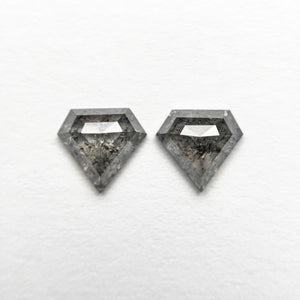 0.78cttw 2pc 5.21x5.54x1.98mm 5.14x5.45x2.01mm Shield Rosecut Matching Pair 20951-18