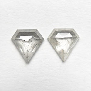 1.14cttw 2pc 6.78x6.62x1.88mm 6.80x6.60x1.99mm Shield Rosecut Matching Pair 20951-24