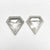 1.14cttw 2pc 6.78x6.62x1.88mm 6.80x6.60x1.99mm Shield Rosecut Matching Pair 20951-24