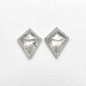 0.95cttw 2pc 6.64x5.42x2.23mm 6.57x5.40x2.19mm Kite Rosecut Matching Pair 20951-28