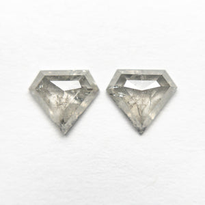 1.17cttw 2pc 5.95x6.47x2.20mm 5.96x6.52x2.19mm Shield Rosecut Matching Pair 20951-29