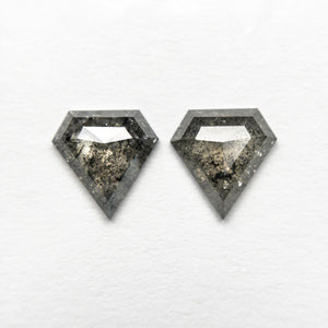 0.92cttw 2pc 6.13x5.95x1.67mm 6.19x5.97x1.78mm Shield Rosecut Matching Pair 20951-33