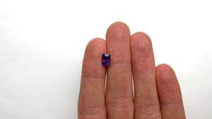 2.06ct 8.27x5.24x4.99mm Cut Corner Rectangle Brilliant Sapphire 21652-01
