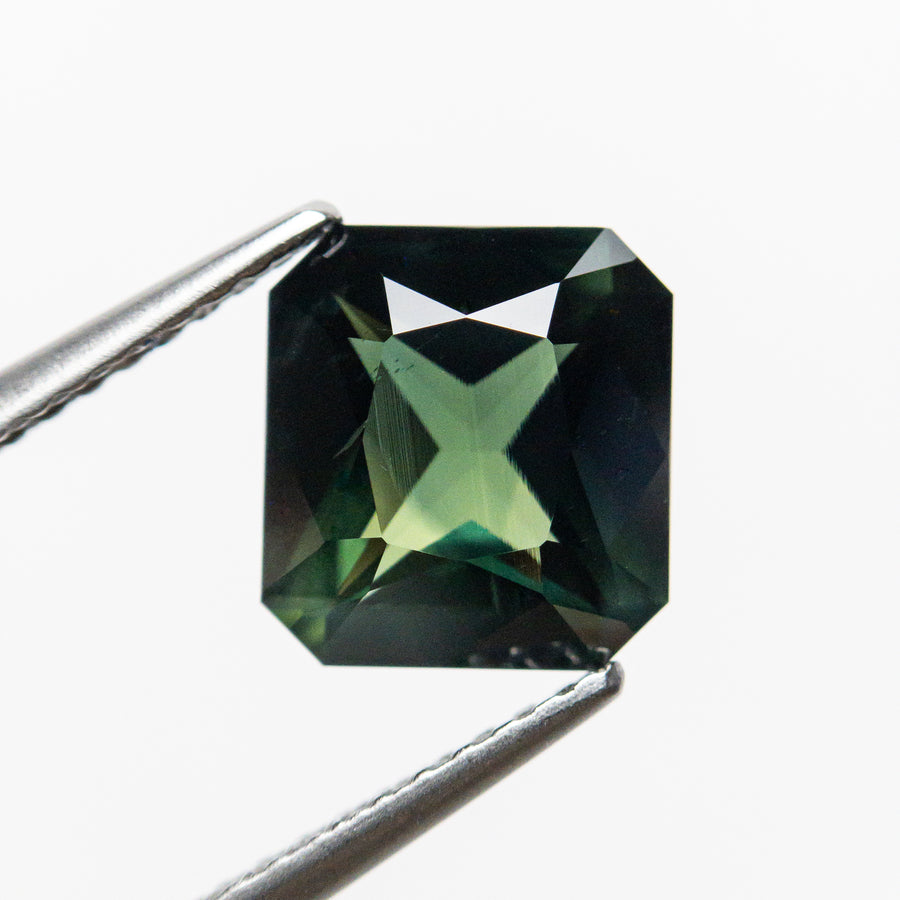2.21ct 8.18x7.53x3.98mm Green Cut Corner Rectangle Brilliant Sapphire 20963-02
