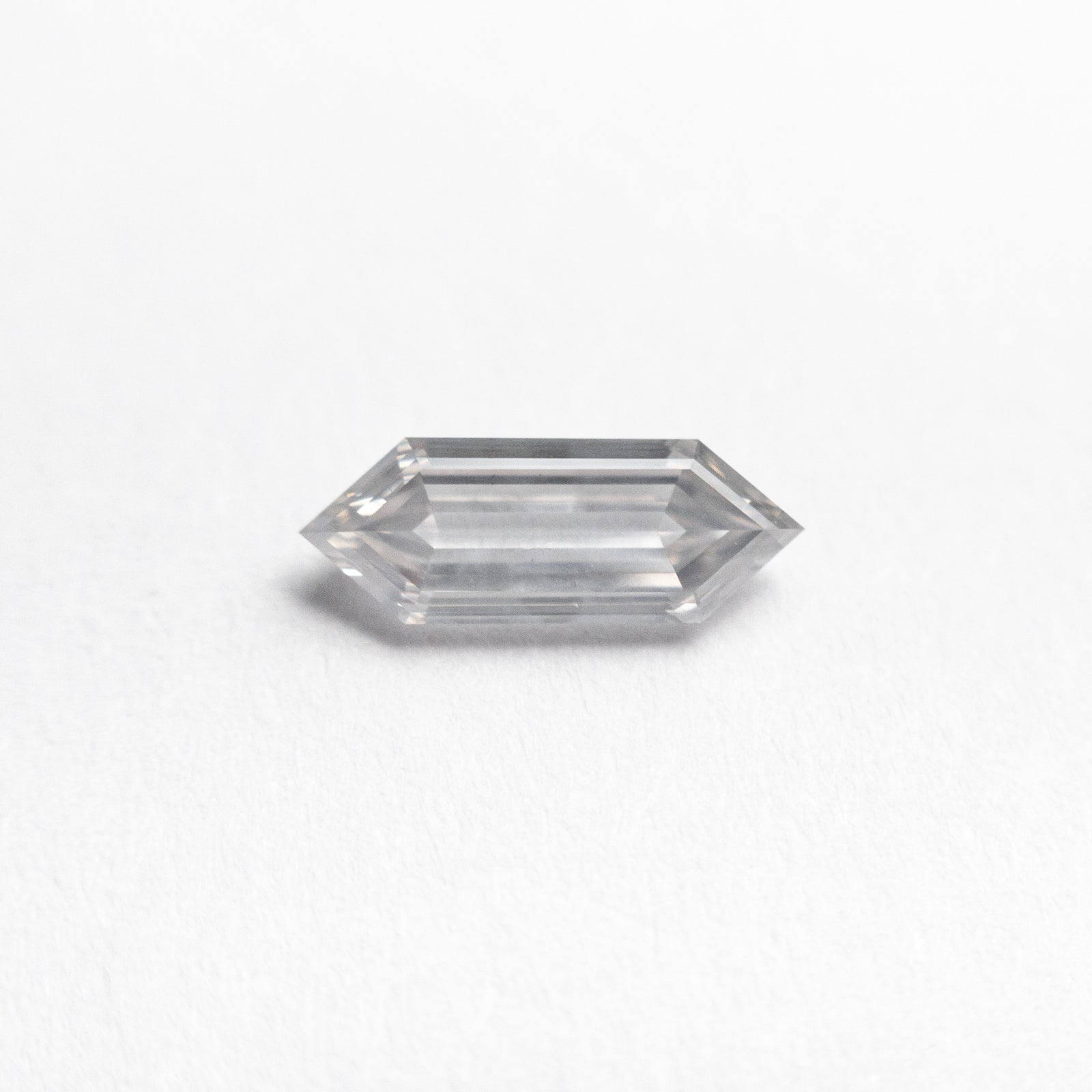 0.42ct 8.13x2.94x1.83mm I1 Fancy Grey (O-P) Hexagon Step Cut 🇨🇦 21472-01