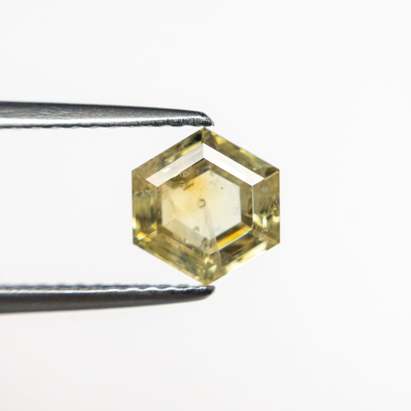 gem　0217 1.51ct 6.53x6.97x3.31 Hexagon Double Cut Sapphire 21592-09