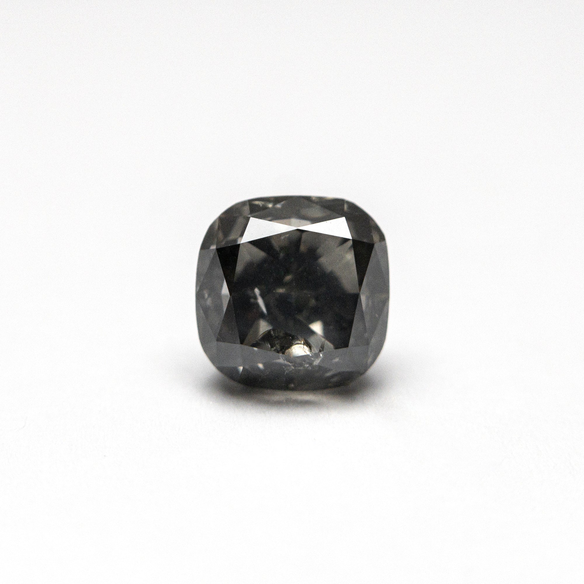1.07ct 5.51x5.50x3.86mm I1 Fancy Dark Grey Cushion Brilliant 21593-02