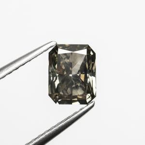 1.20ct 6.64x5.30x3.47mm SI1 Fancy Dark Grey Cut Corner Rectangle Brilliant 21593-03