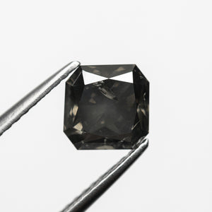 1.51ct 6.37x6.34x4.06mm SI2 Fancy Dark Grey Cut Corner Square Brilliant 21593-05