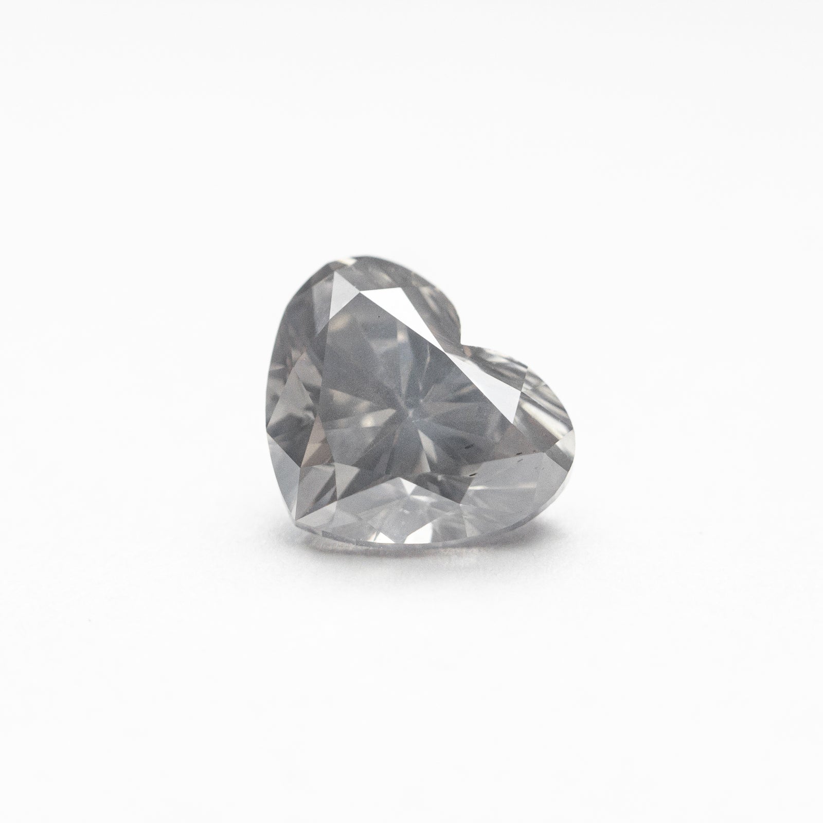 1.00ct 6.84x5.60x3.93mm SI1 Fancy Grey Heart Brilliant 21593-07
