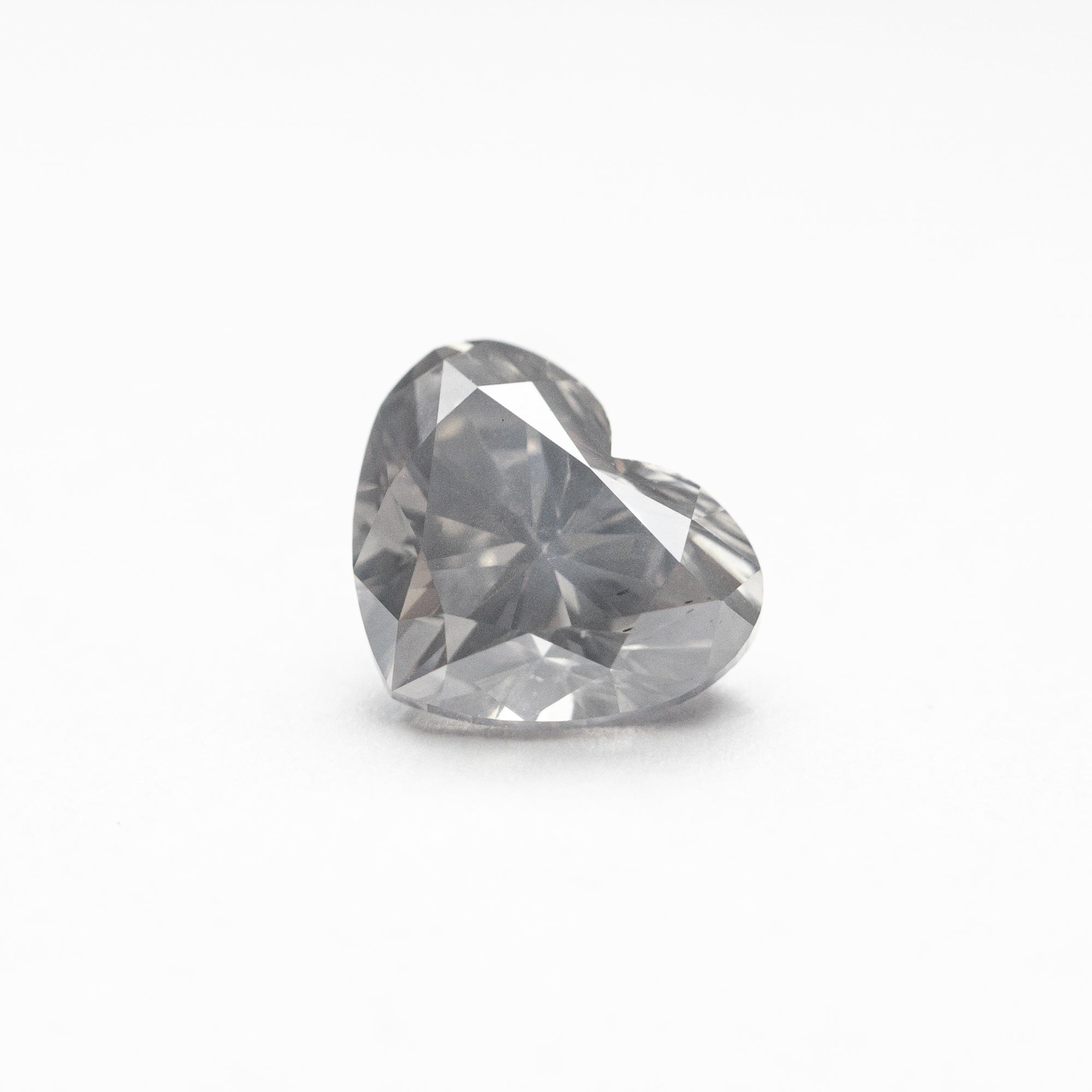 1.00ct 6.84x5.60x3.93mm SI1 Fancy Grey Heart Brilliant 21593-07