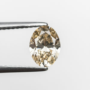 1.00ct 7.59x5.64x3.55mm GIA VS1 Champagne Oval Brilliant 21599-01