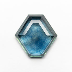 3.17ct 10.00x10.08x3.23mm Hexagon Portrait Cut Sapphire 21603-25